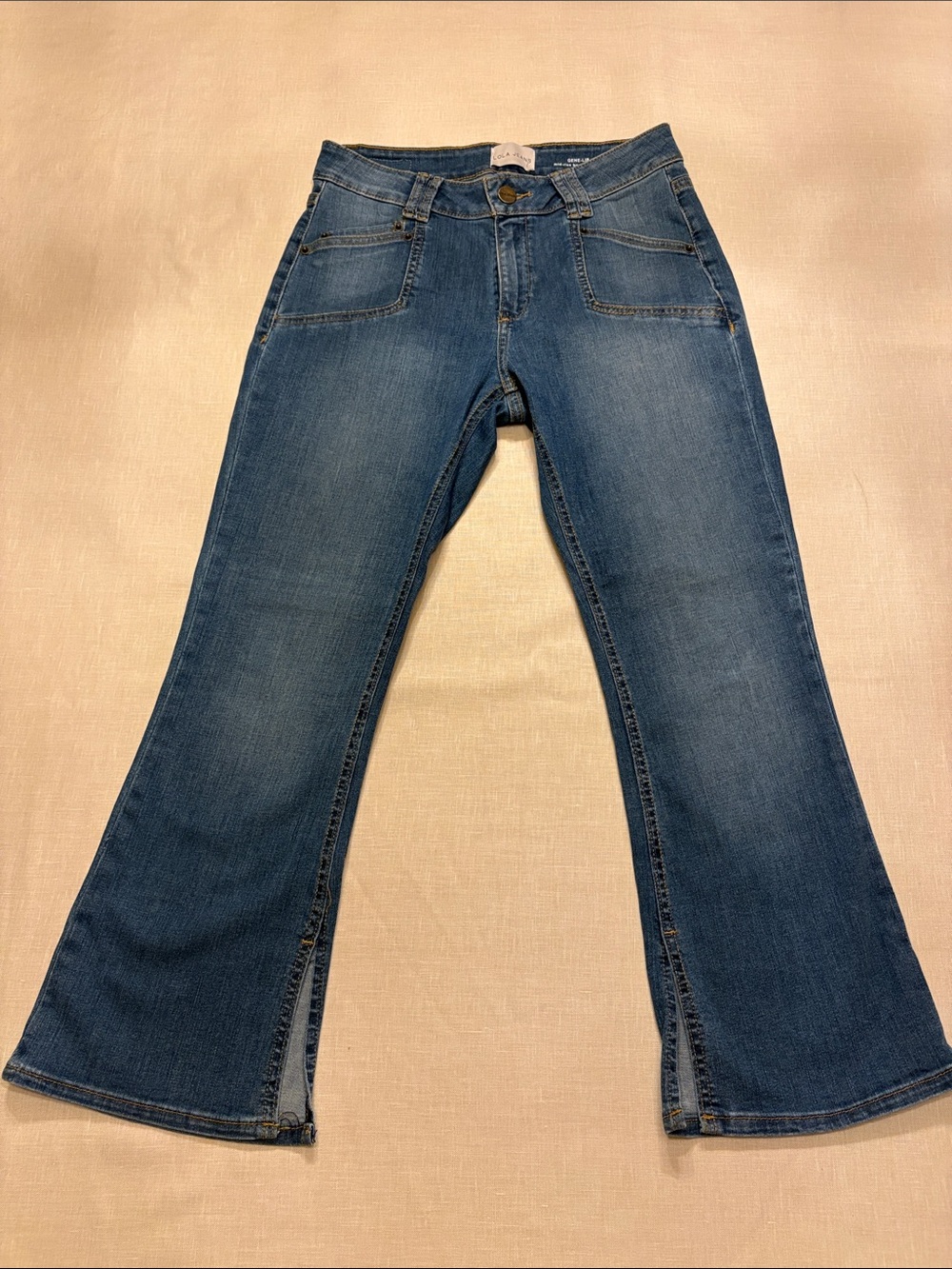 lola Mid-Blue Flared Women's Jeans